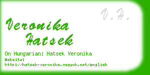 veronika hatsek business card